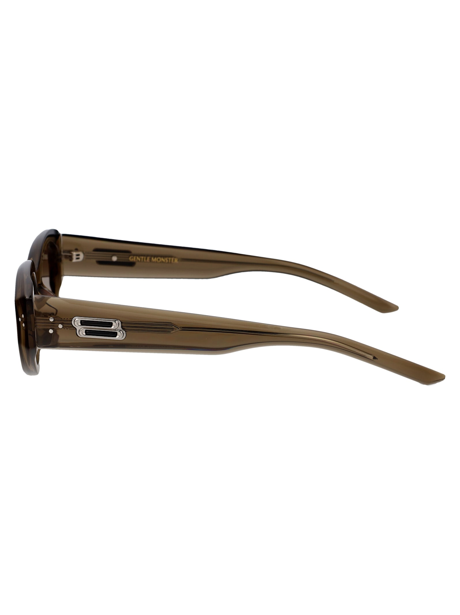 Shop Gentle Monster Void Sunglasses In Kc6 Khaki