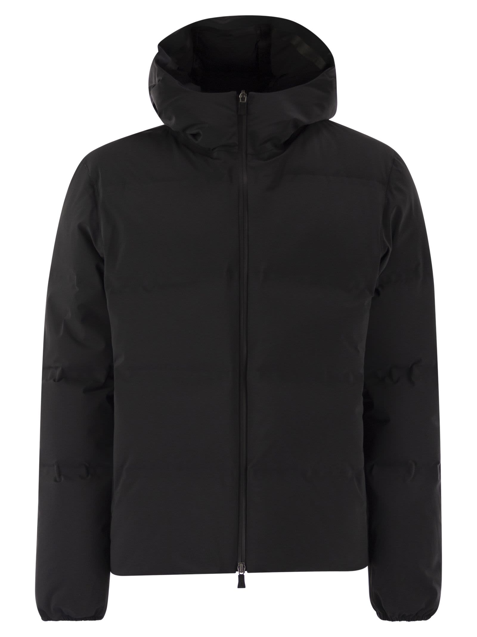 Herno Men New Impact Down Jacket With Hood In Black