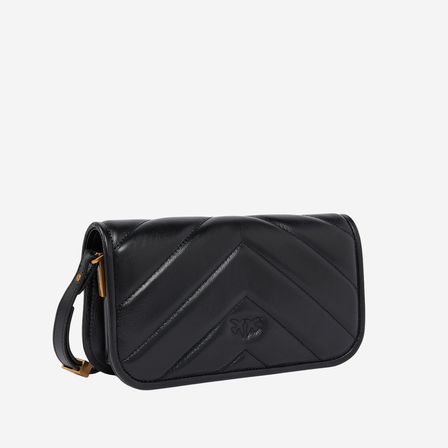 Pinko Baguette Model Shoulder Bag In Black