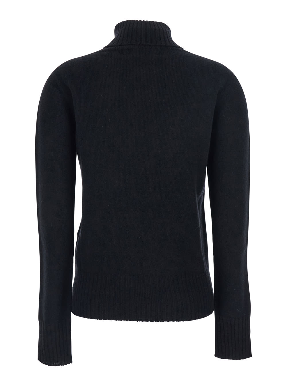 Mauro Grifoni Ribbed Turtleneck Sweater In Black