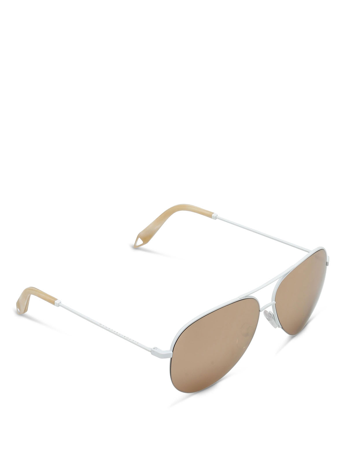 Shop Victoria Beckham Vbs100 C18 Sunglasses In Ct Gold Mi
