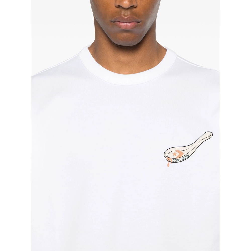 Converse Graphic-print T-shirt In White