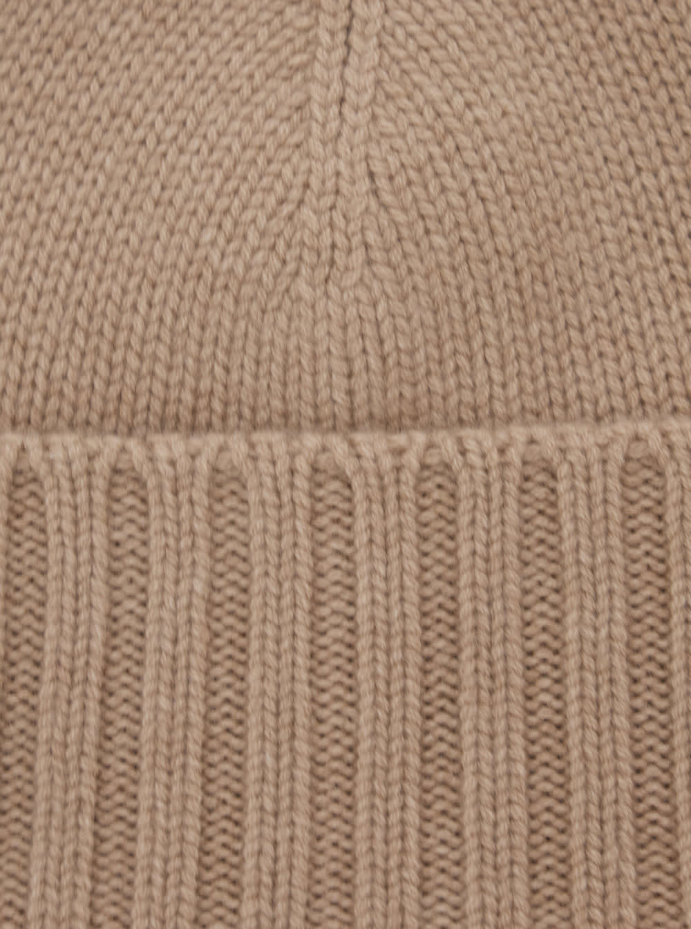 Kangra Cashmere Cashmere Ribbed Beanie In Brown