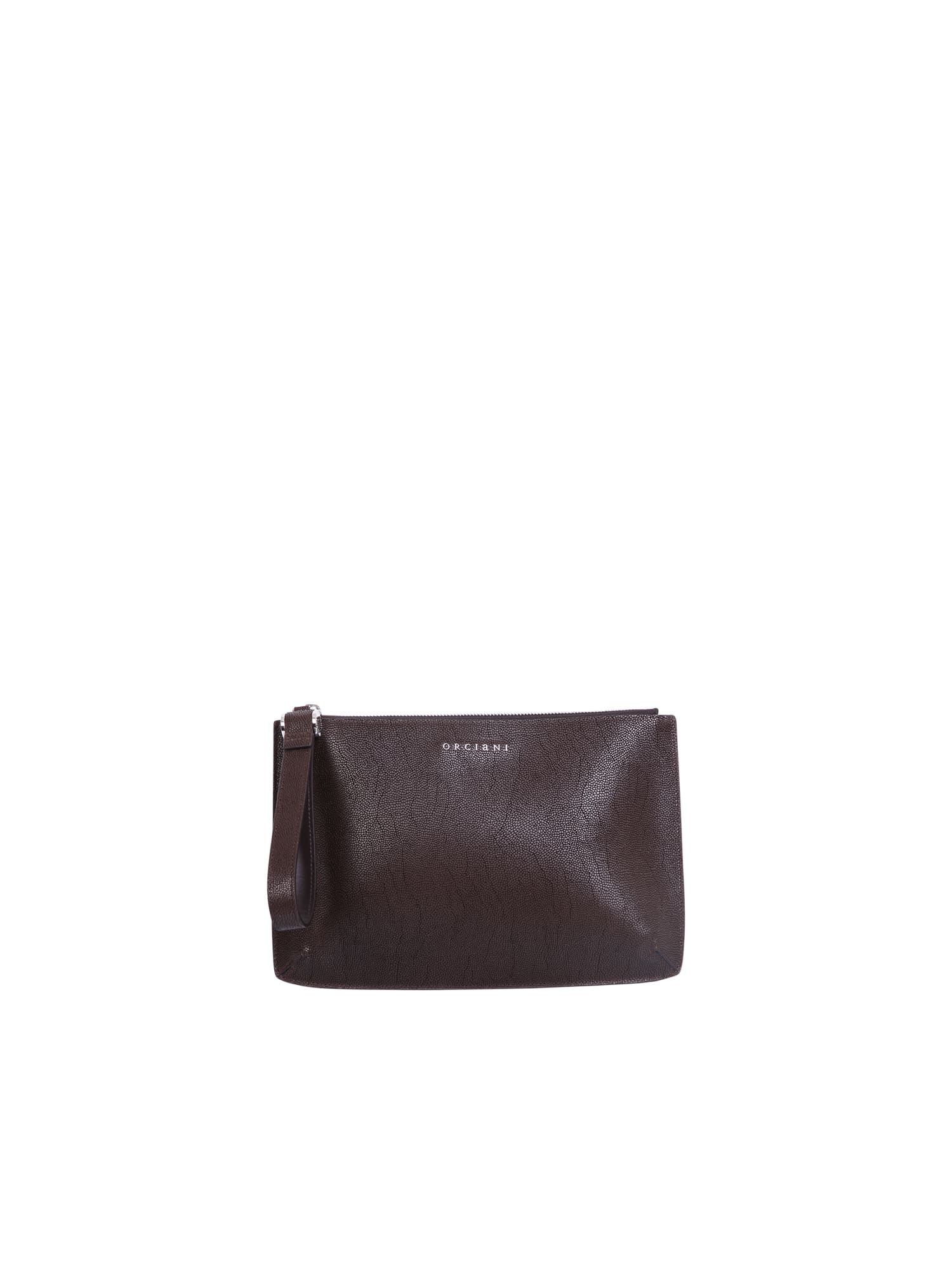 Orciani Leather Pouch Bag