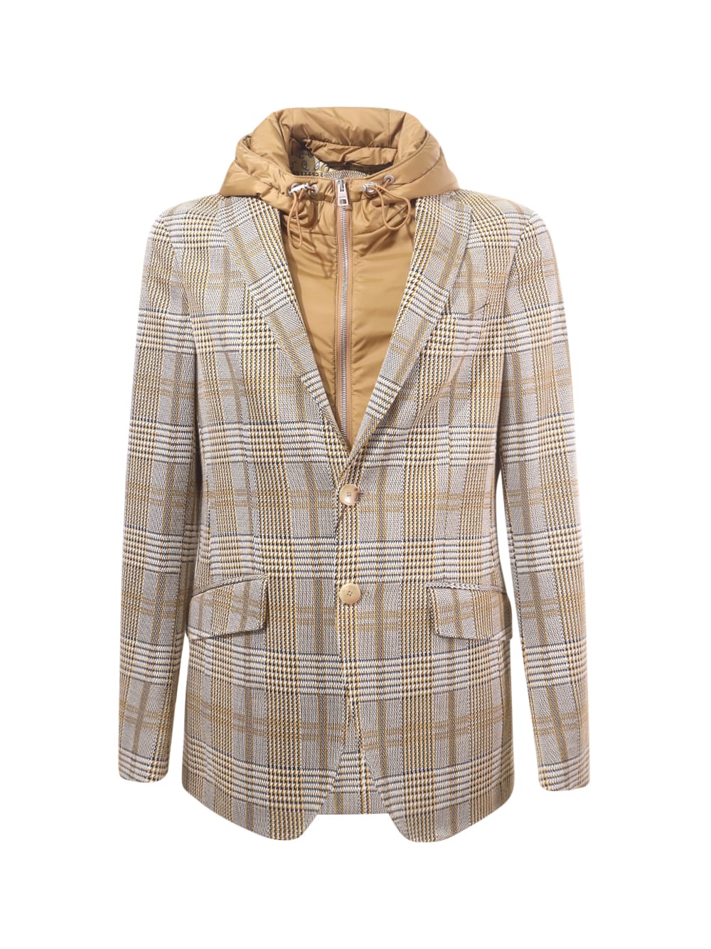 Shop Etro Single-breasted Jacket With Bib In Beige