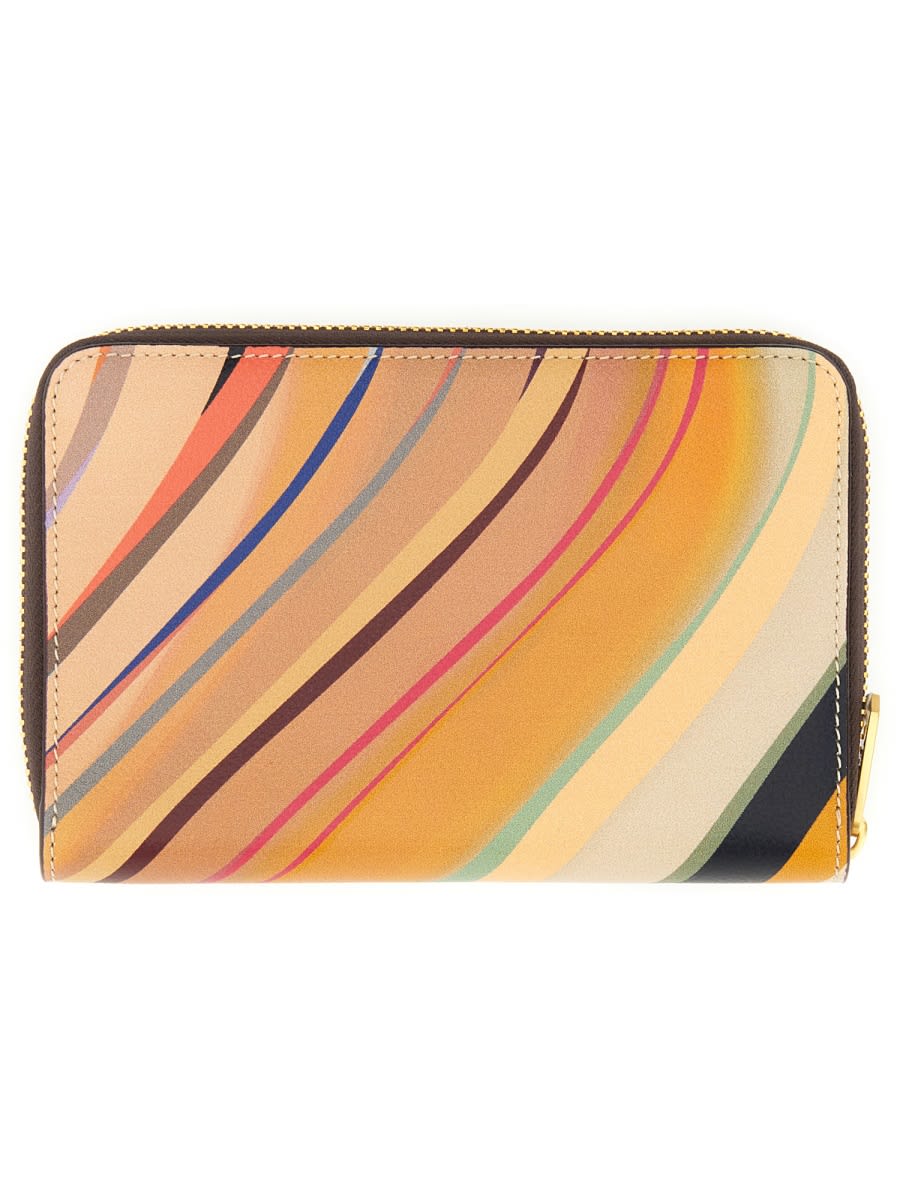 Paul Smith Dusky Swirl Wallet In Multi