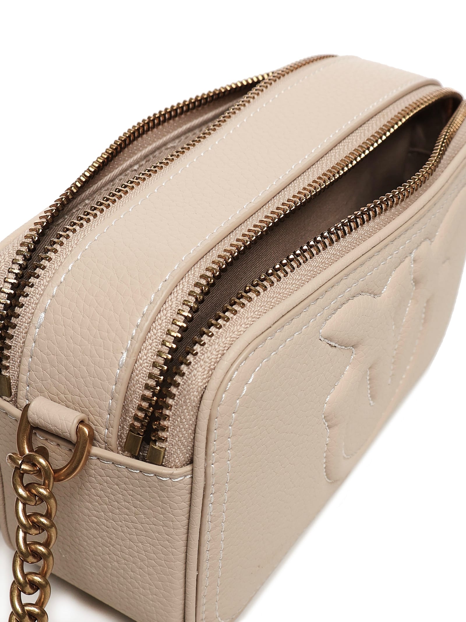 Pinko Carrie Camera Case Mini In Beige
