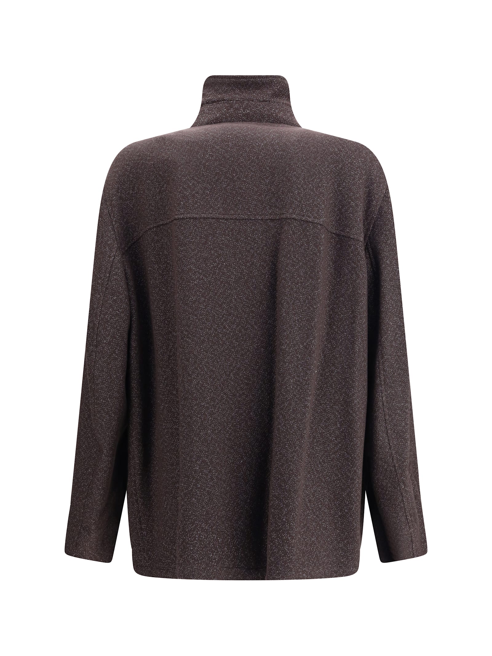 Brunello Cucinelli Long-sleeved Casual Jacket In Brown