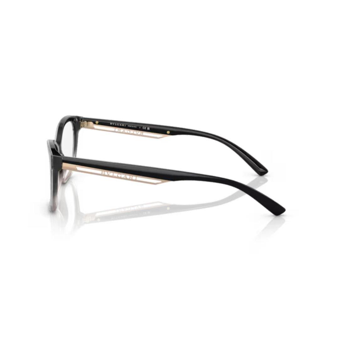 Shop Bulgari Rectangle Frame Glasses In 5450