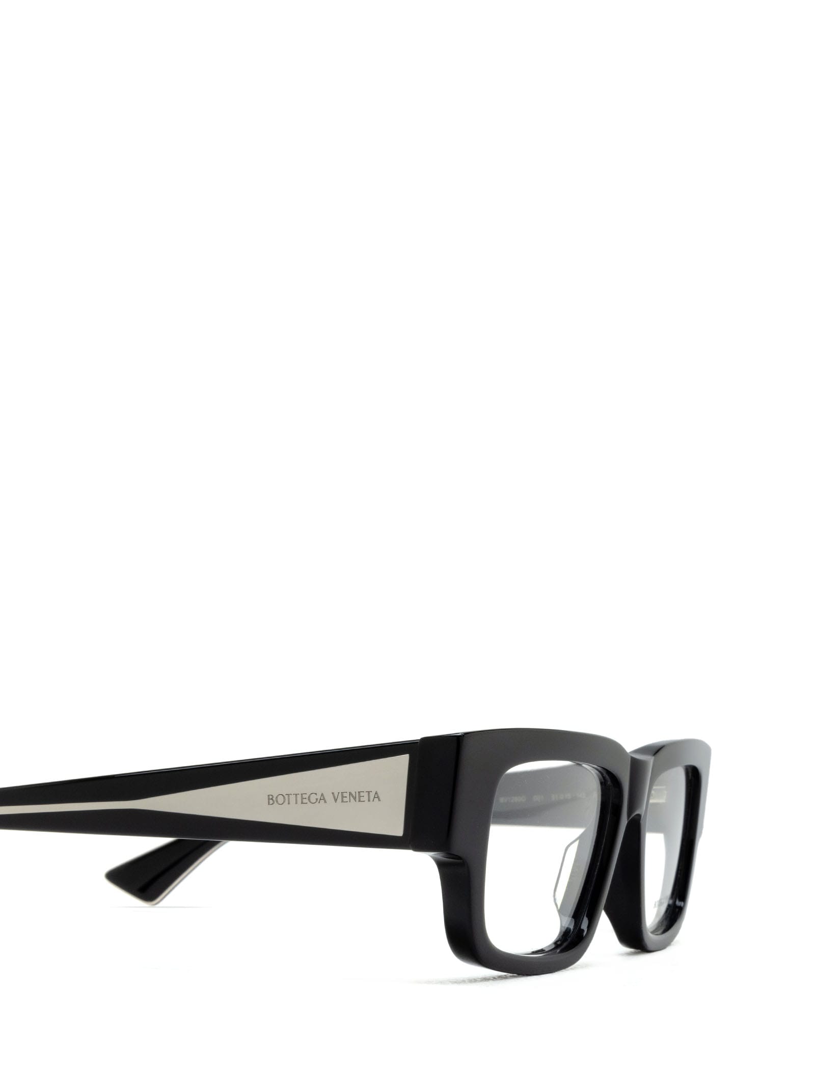 Shop Bottega Veneta Bv1280o Black Glasses