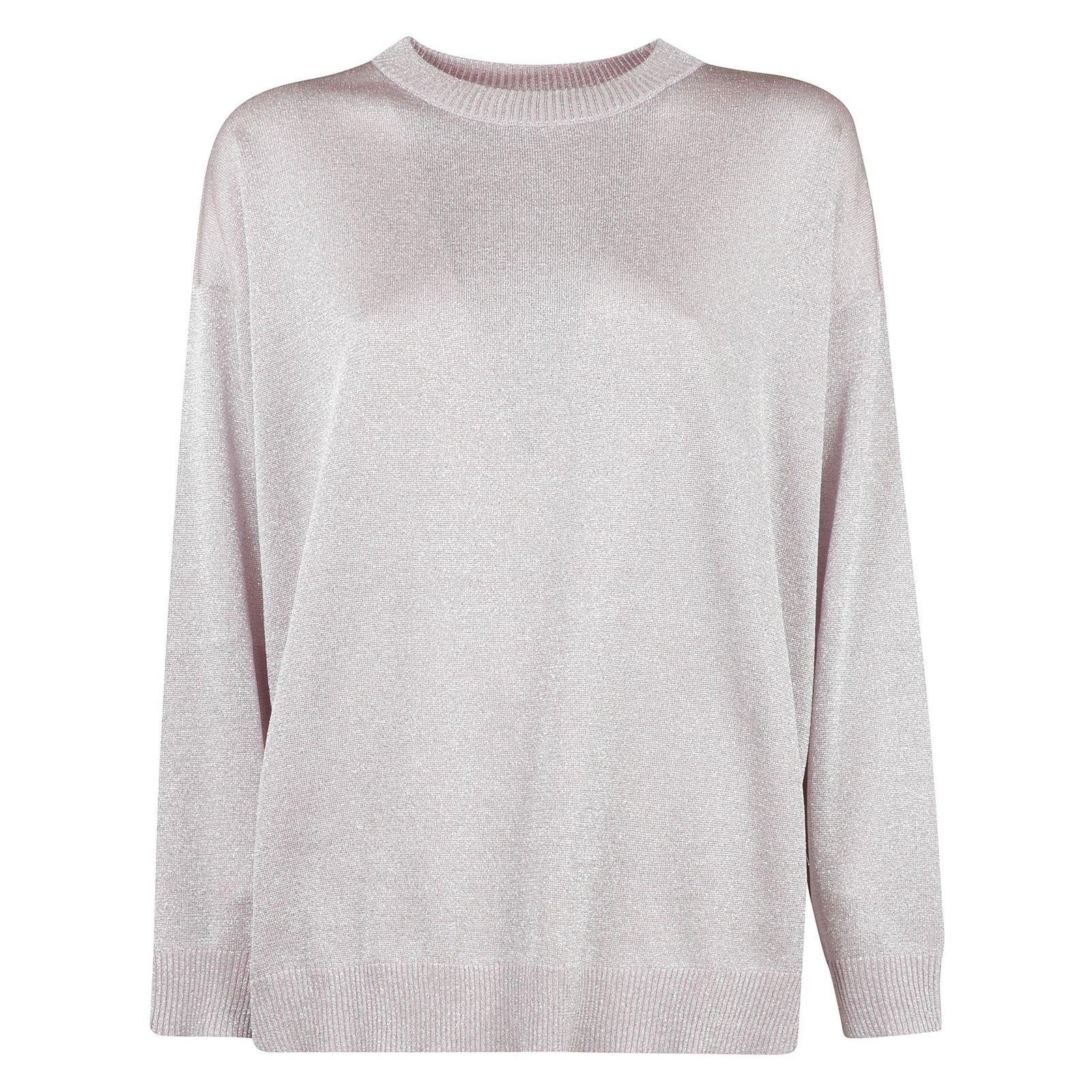 Metallic Knit Crewneck Jumper