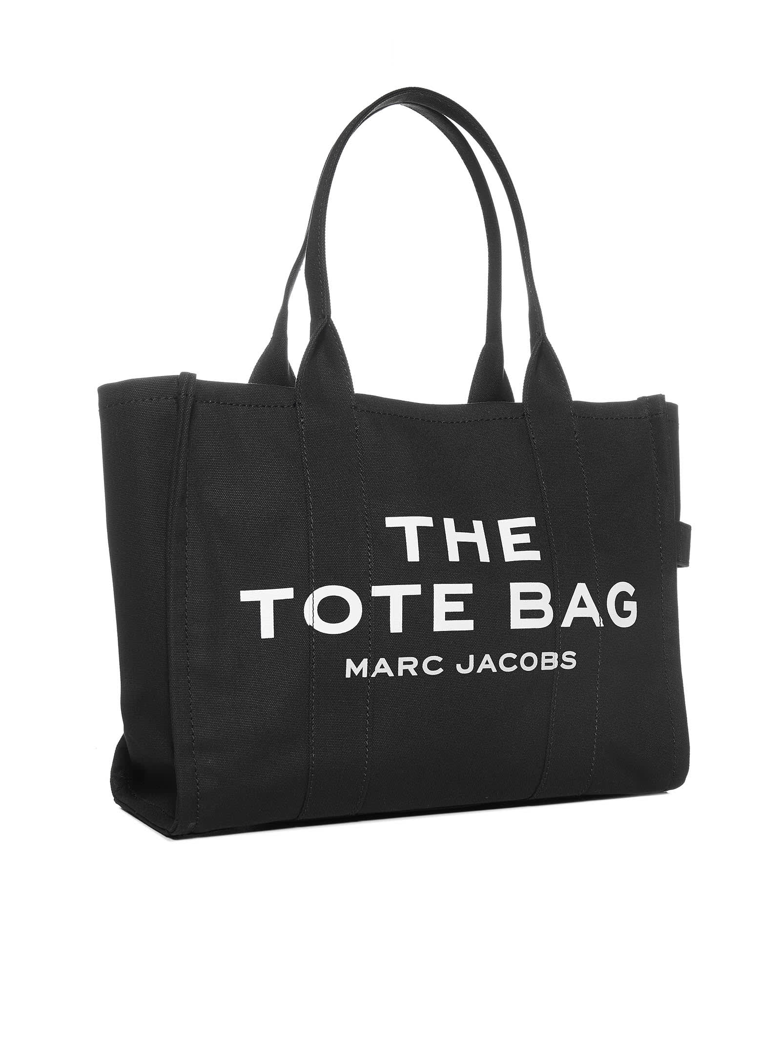 Marc Jacobs The Tote Bag Canvas Shoulder Bag In Black