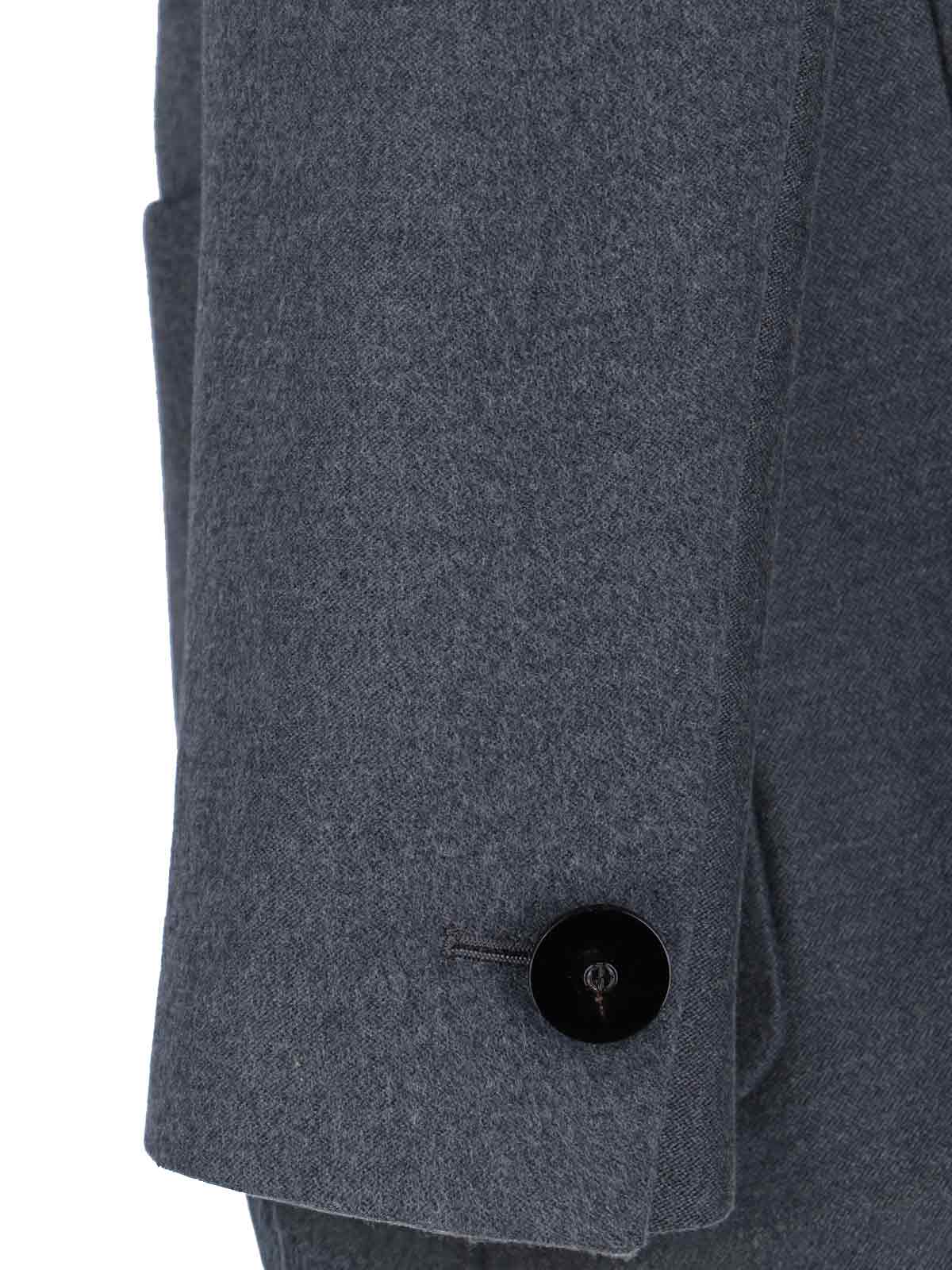 Giorgio Armani Single-breasted Silk Blazer In Blue