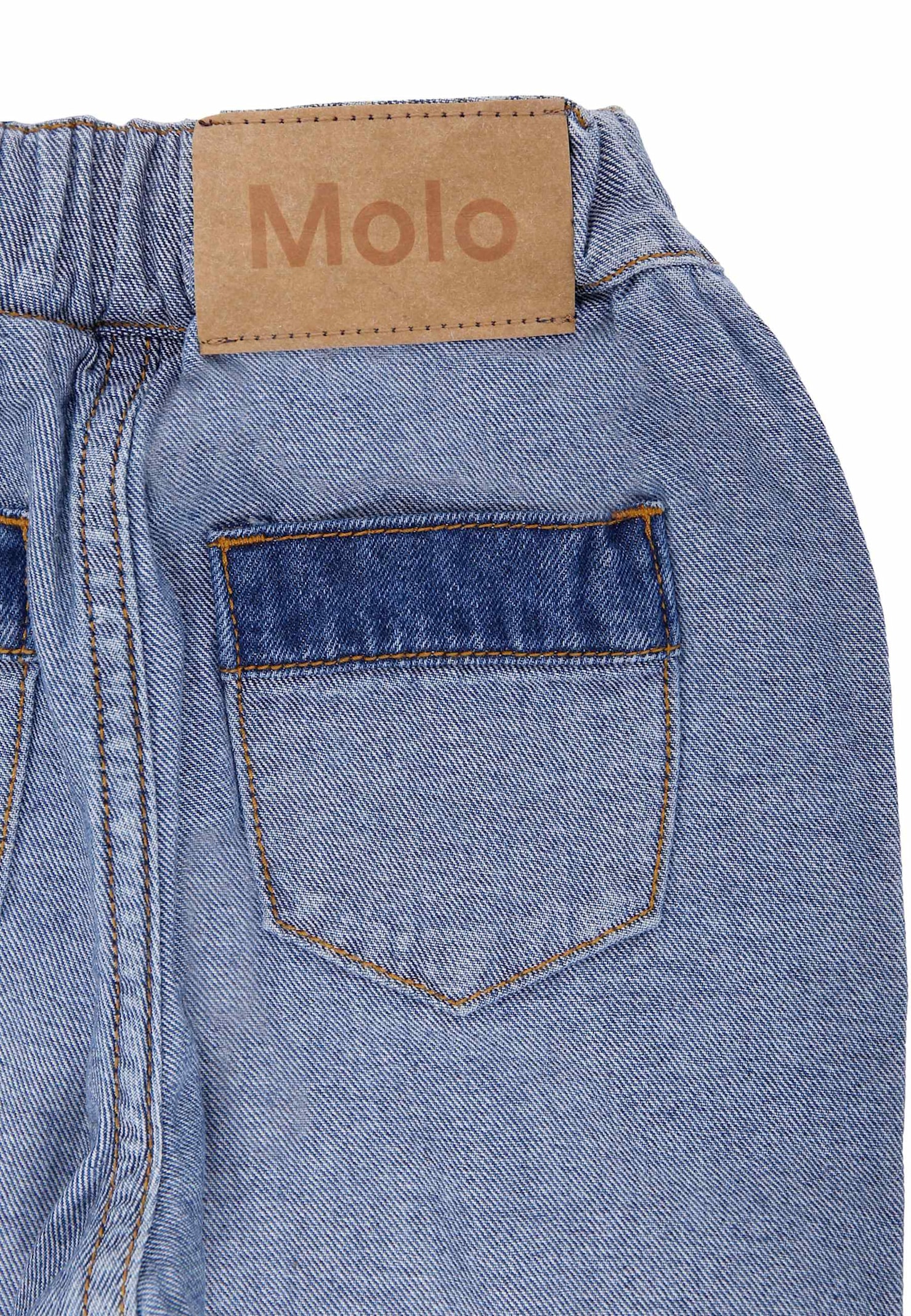 Molo Denim Jeans For Babykids In Blue