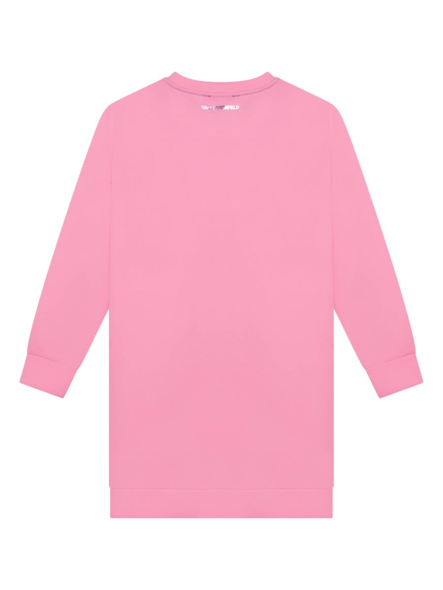 Shop Karl Lagerfeld Dress In Pink
