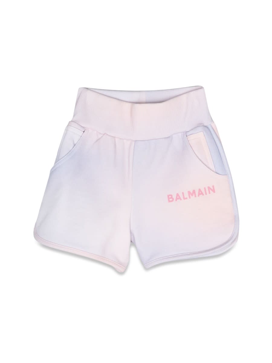 Shop Balmain Bermuda Sweatshirt In Multicolour