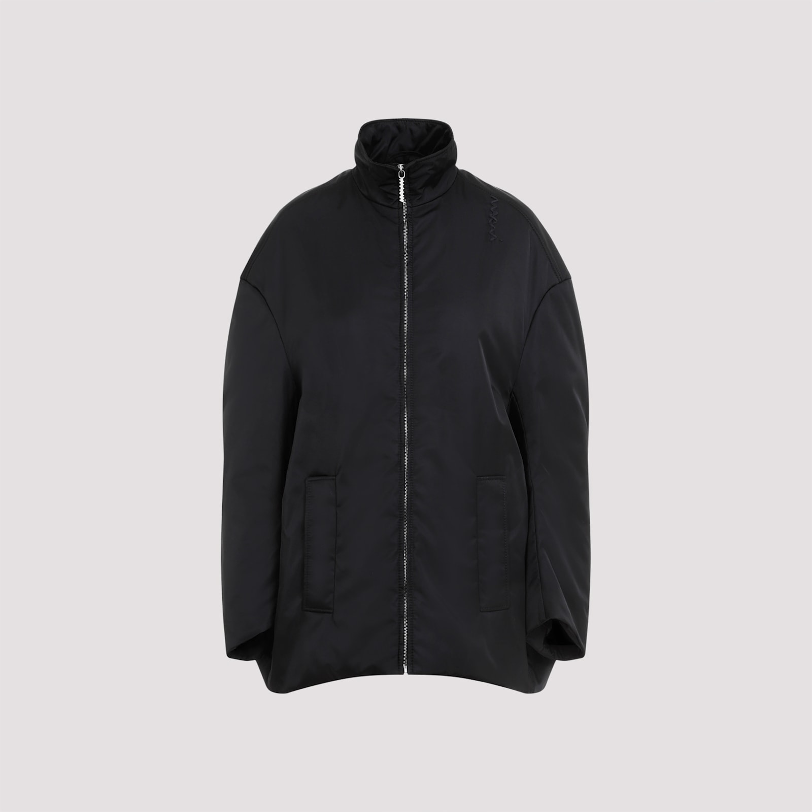 Shop Marni Polyamide Jacket In Black