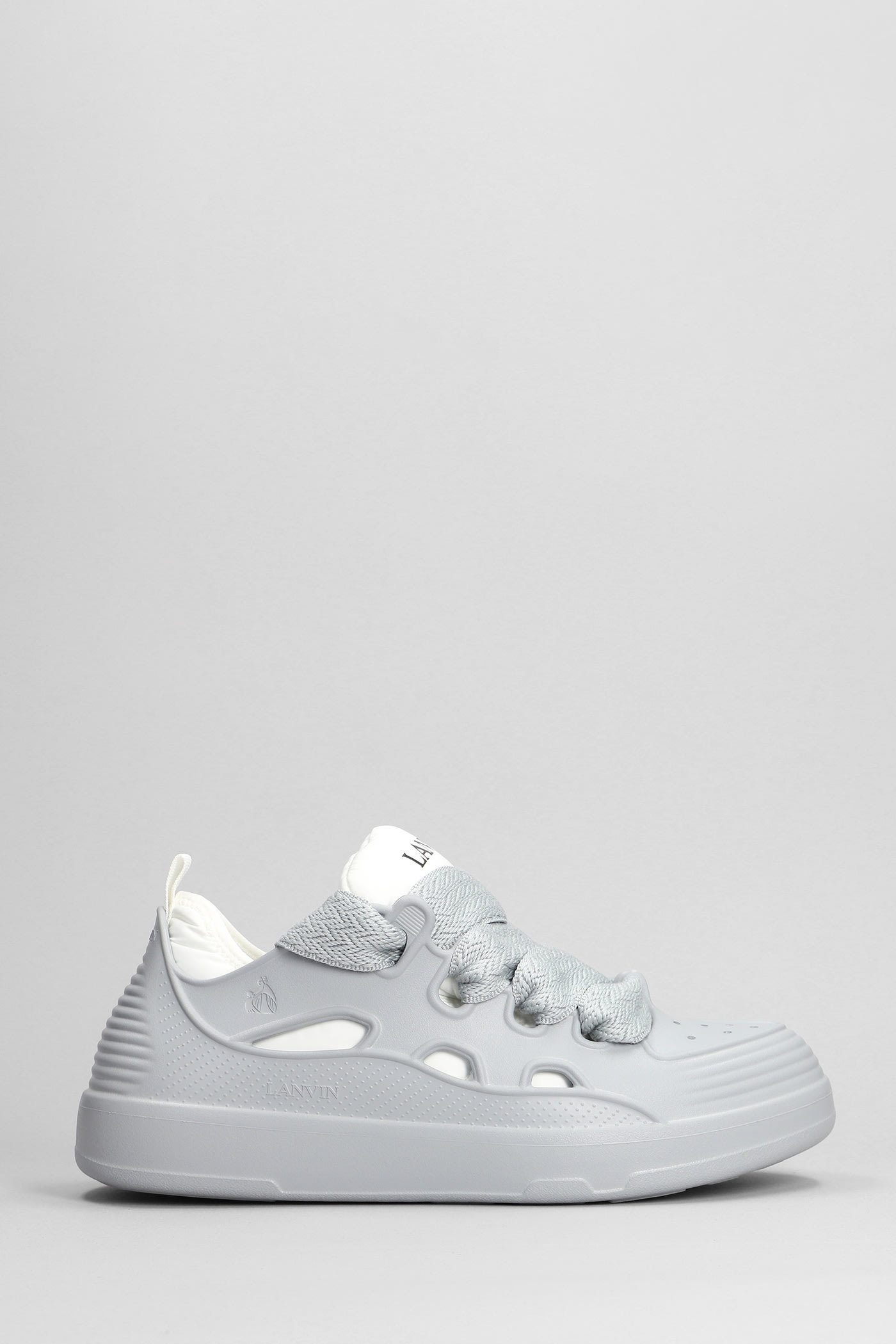 Lanvin Curb Sneakers In Pearl Grey