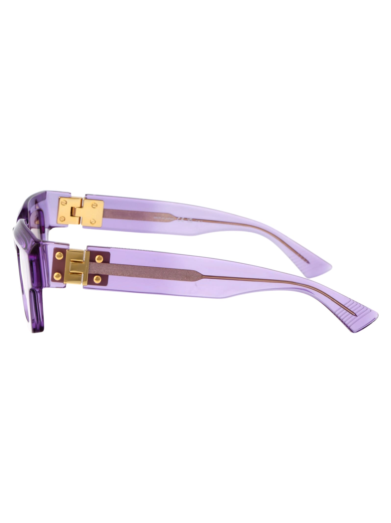Bottega Veneta Bv1230s Sunglasses In 003 Violet Violet Violet