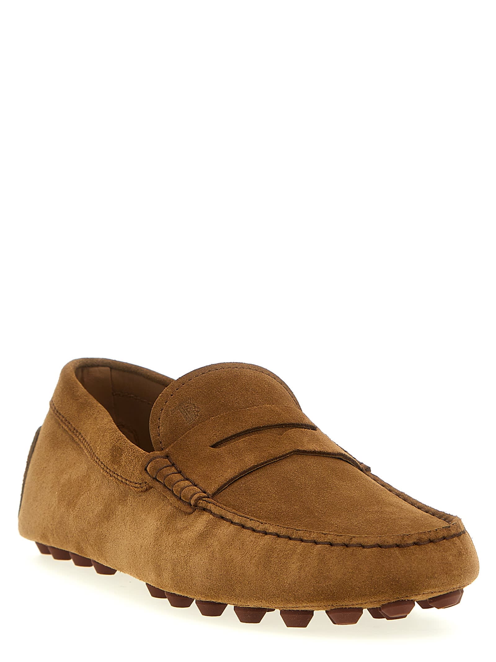 Shop Tod's Gommino Bubble Loafers In Bronzo