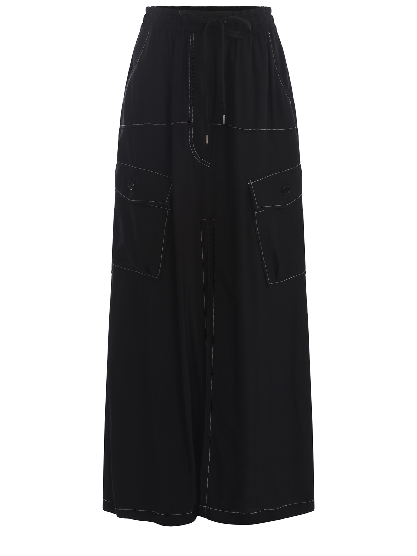 Shop Pinko Skirt  Gulp Made Of Viscose In Black