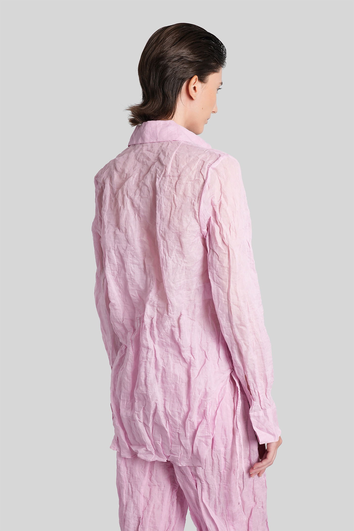 Christopher Esber Shirt In Rose-pink Cotton In Pink