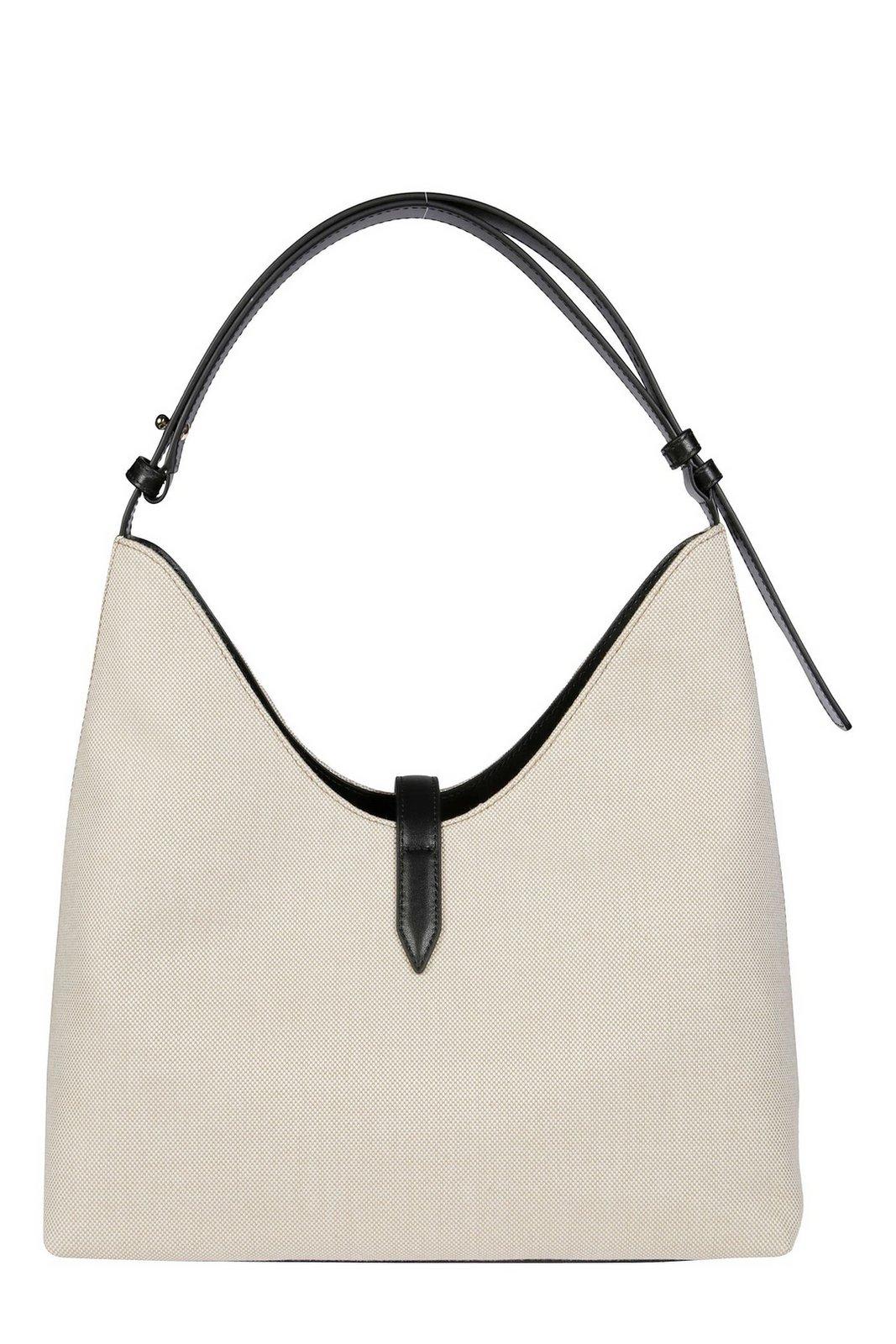 Furla Medium Goccia Shoulder Bag In Black/natural