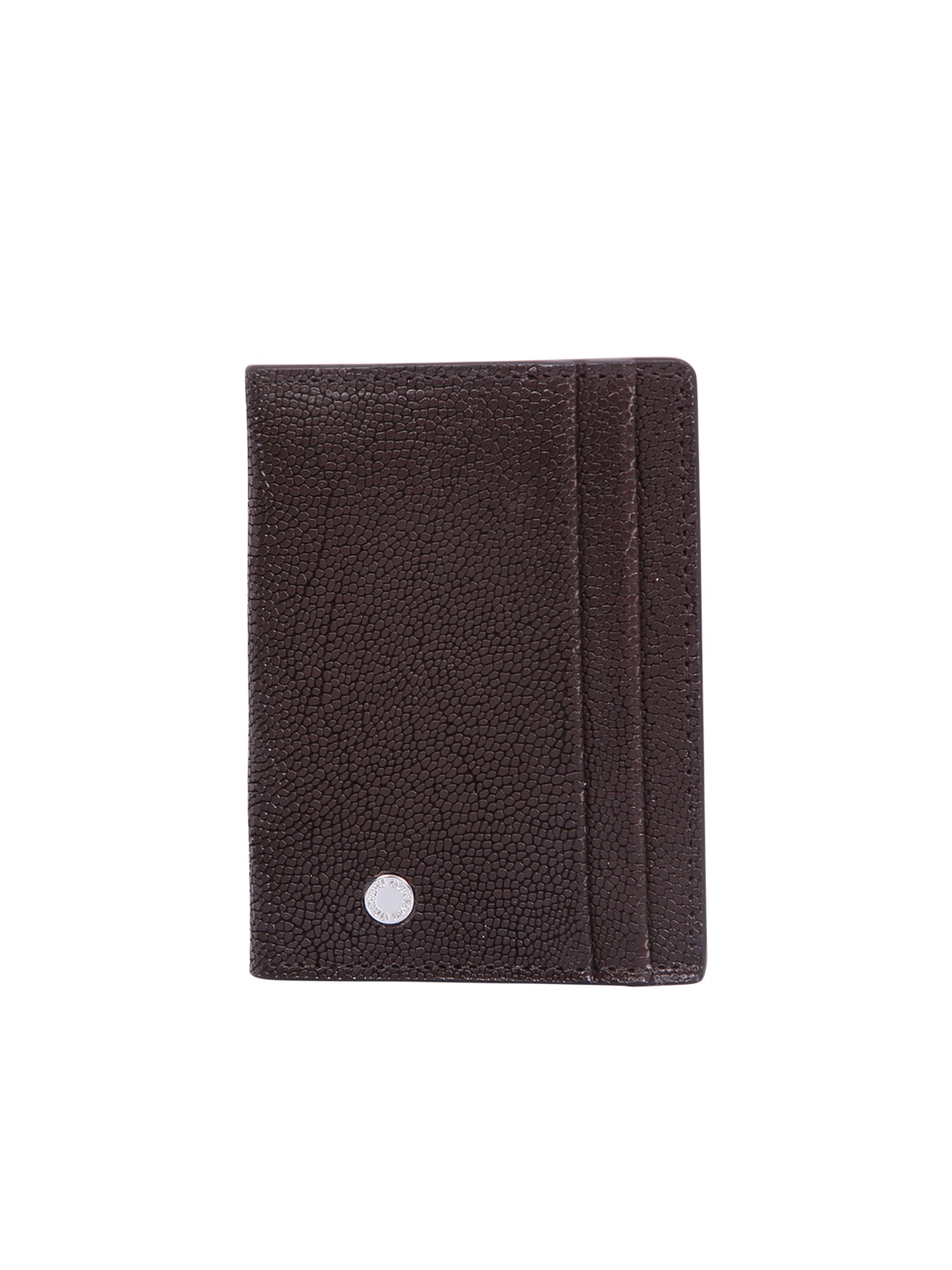 Shop Orciani Leather Wallet In Brown