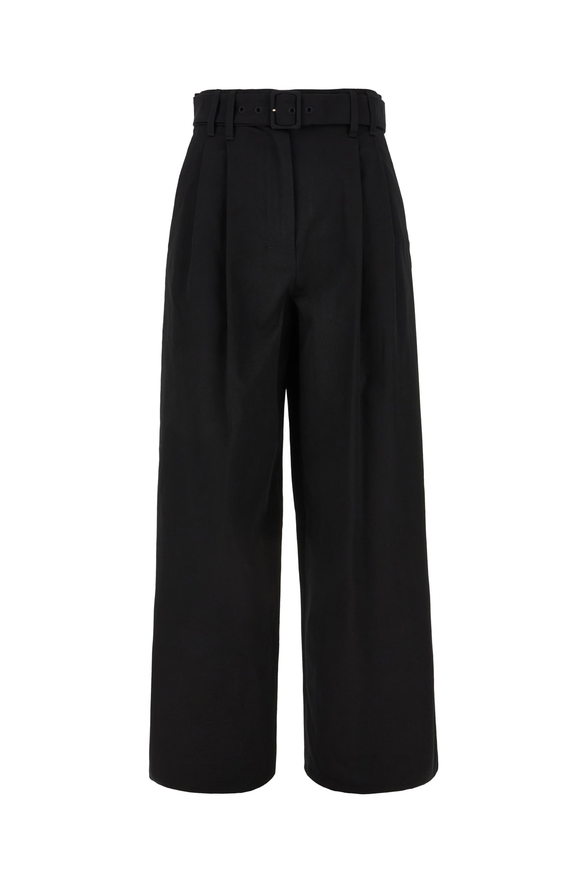 's Max Mara Black Cotton Pants In Nero