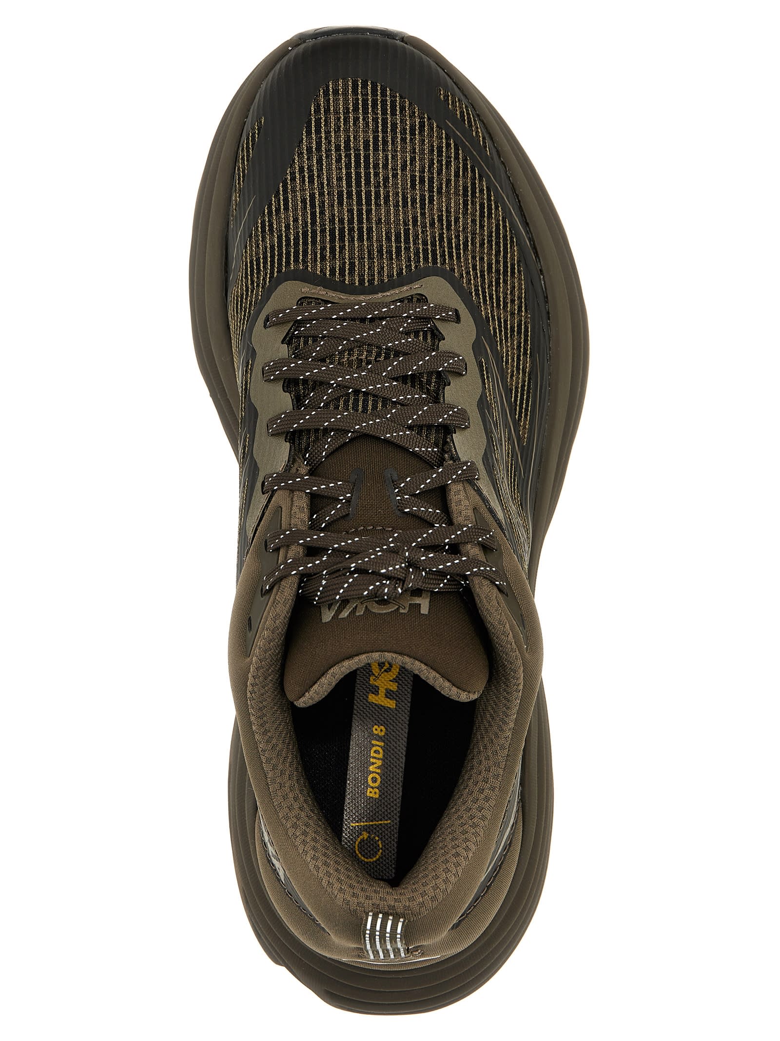 Shop Hoka Bondi 8 Ts Caged Sneakers In Brown