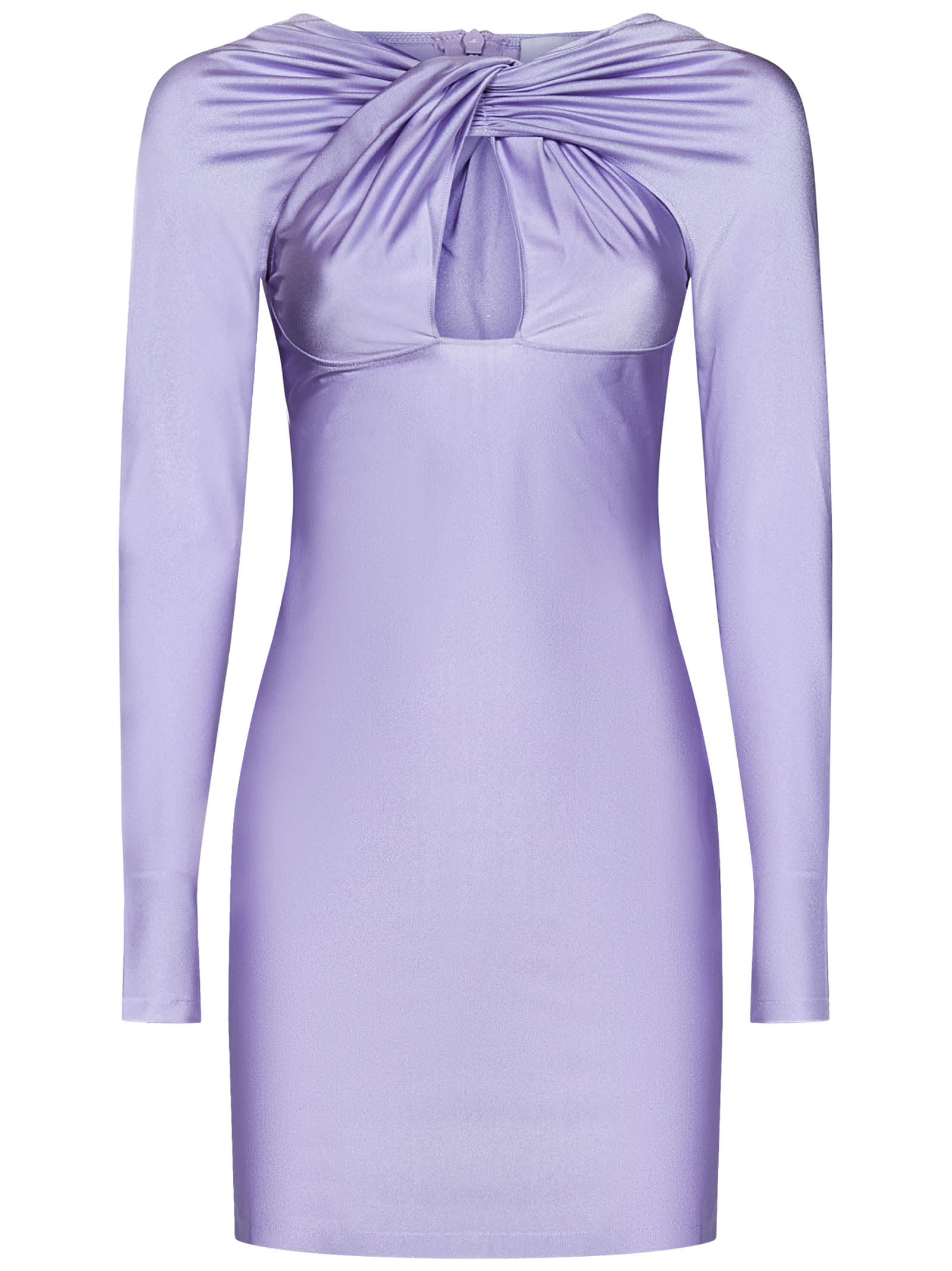 Shop Coperni Mini Dress In Lilac
