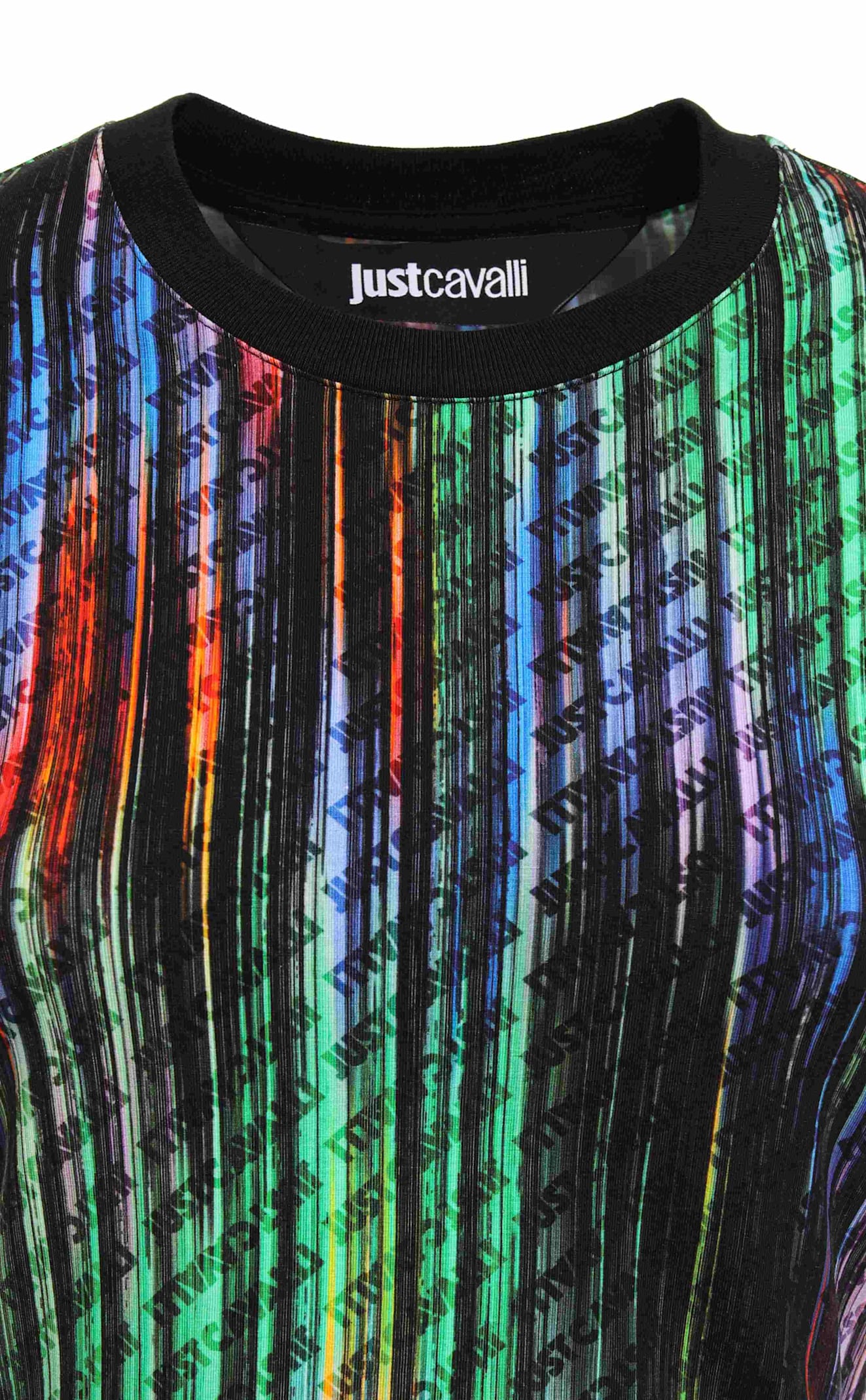 Shop Just Cavalli Multicolour Short Sleeves T-shirt