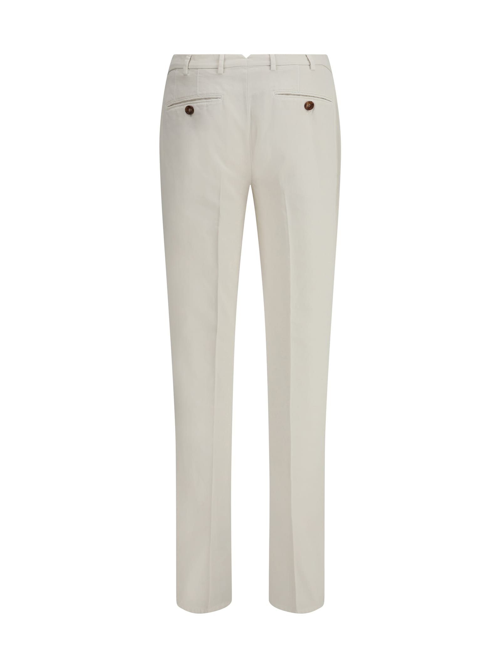 Brunello Cucinelli White Chino Pants In White