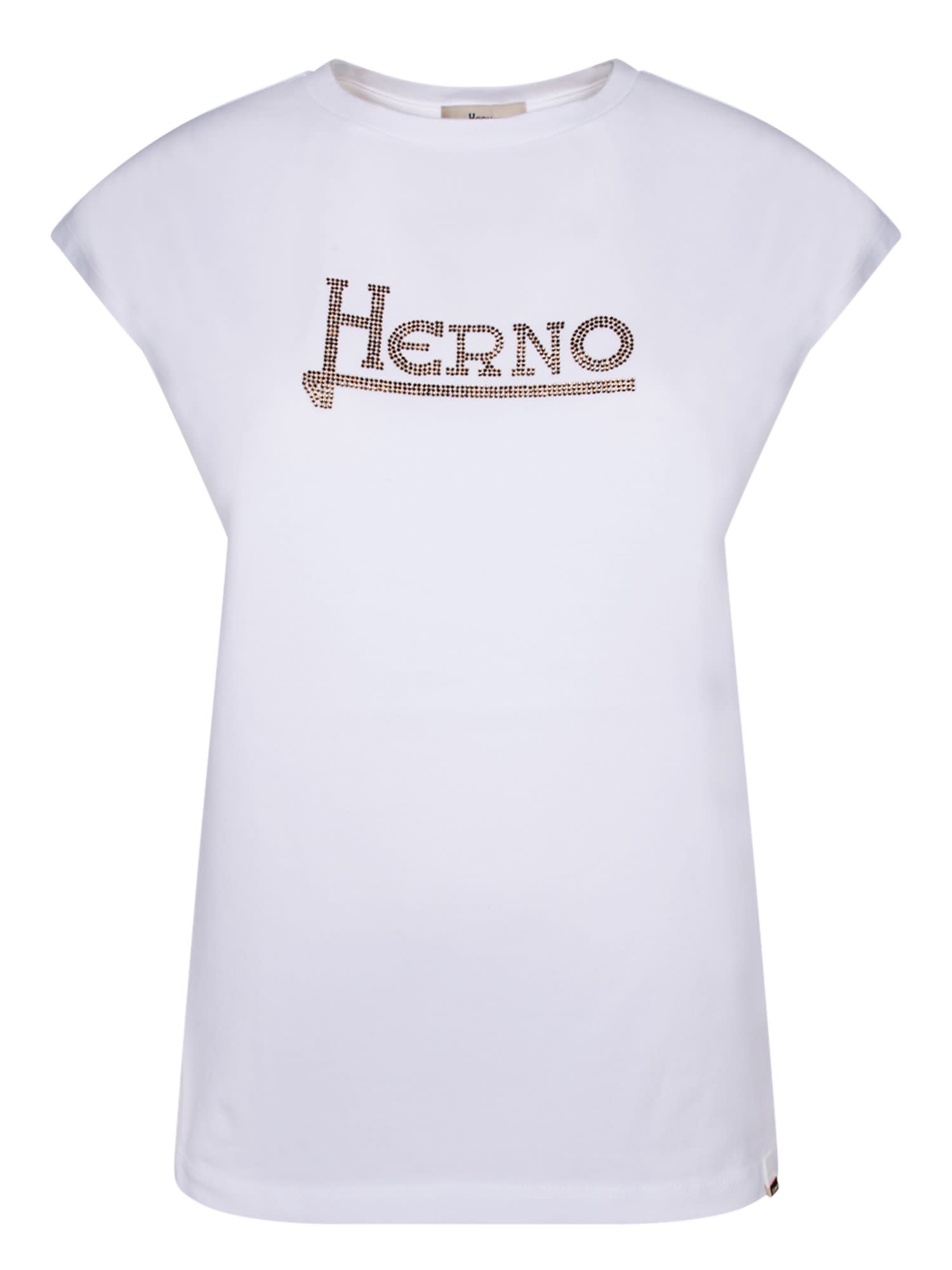 Herno Logo White/gold T-shirt