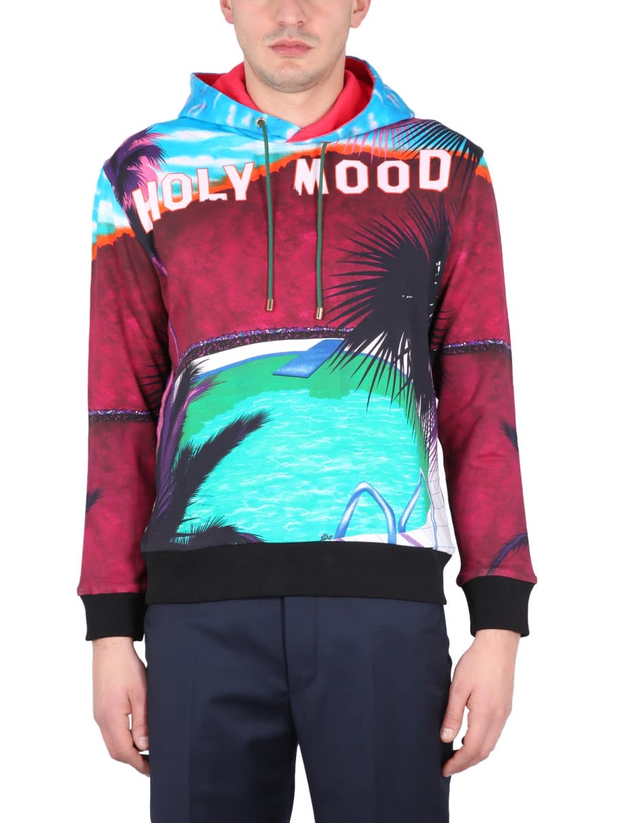 Etro California Print Sweatshirt In Multicolour