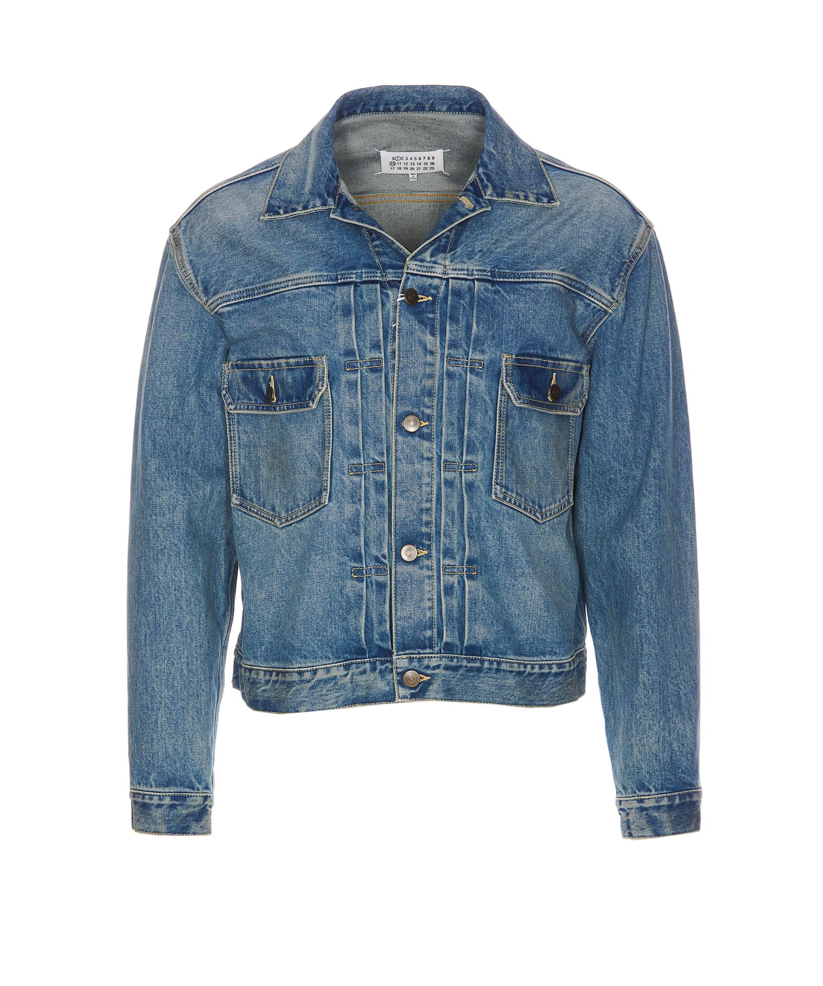 Shop Maison Margiela Denim Jacket In Blue