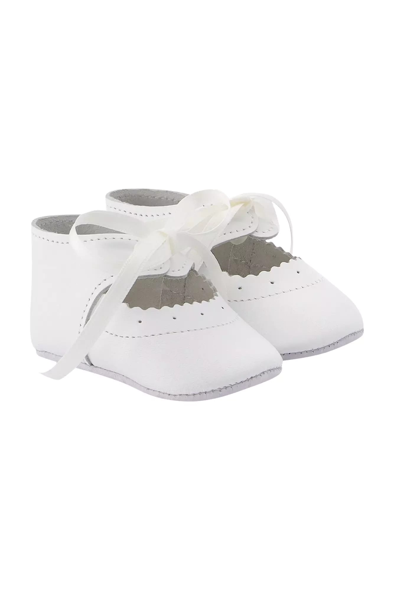 Tartine Et Chocolat Kids' First Steps Shoes With Bow In White