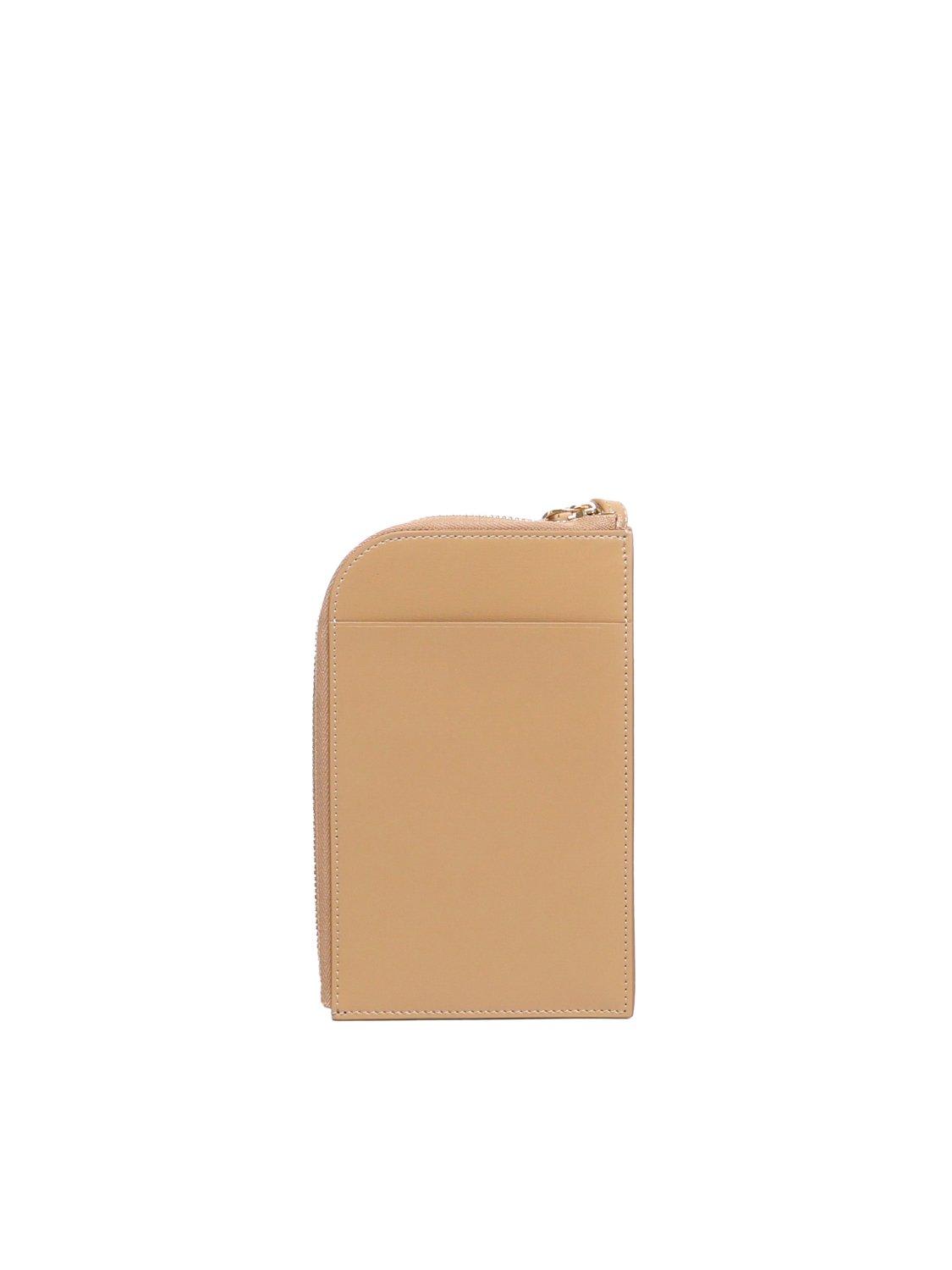 Ferragamo Gancini-plaque Zip-around Wallet In Brown