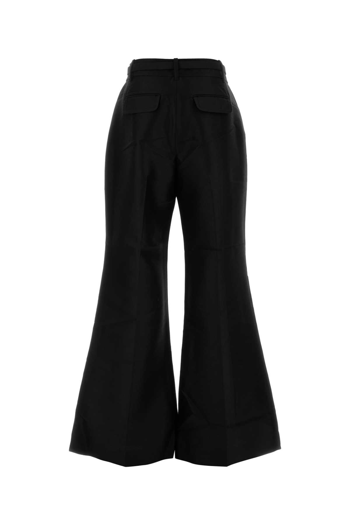 Zimmermann Hypnotic Flare Trousers With Removable Belt In Black