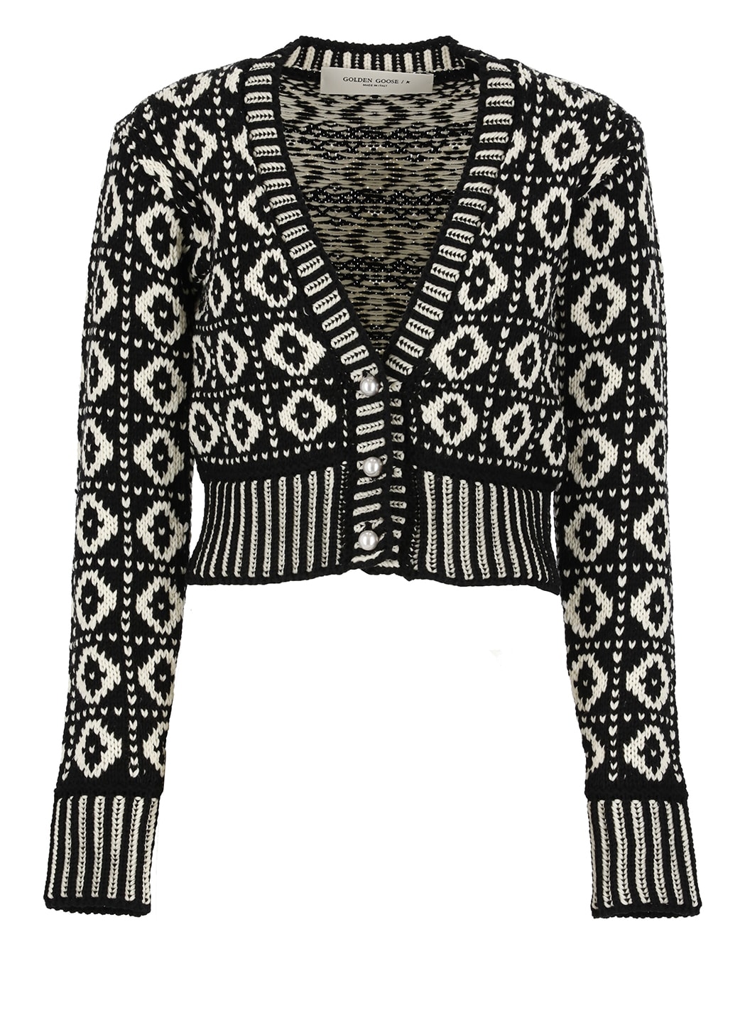 Shop Golden Goose Ws Knit Cardigan In Black