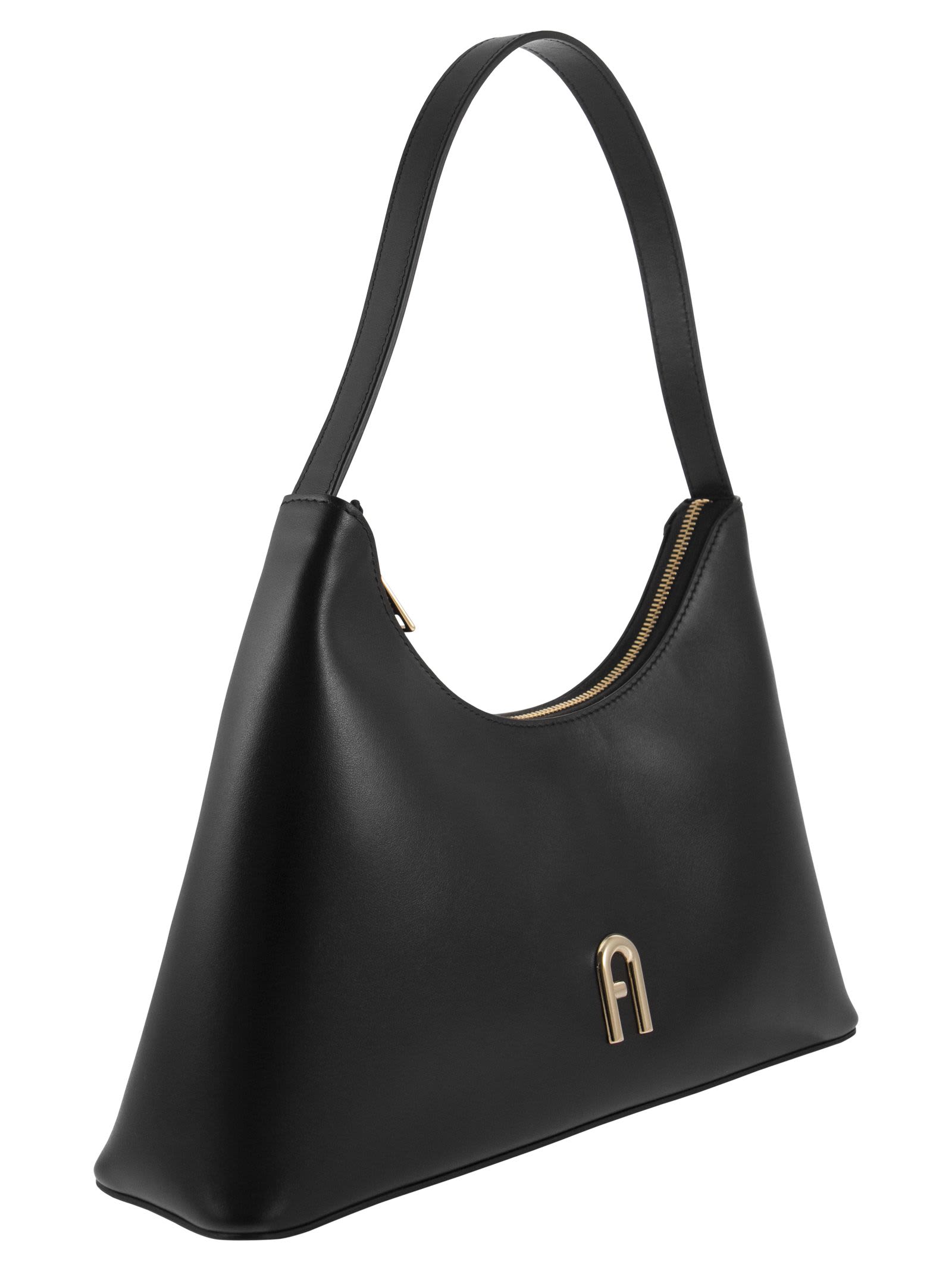 Shop Furla Diamante - Small Shoulder Bag In Black