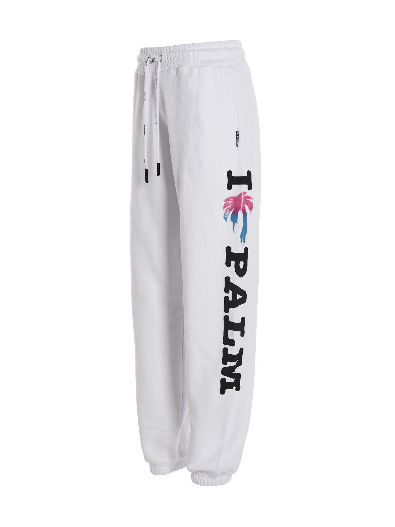 Shop Palm Angels I Love Pa Joggers In White