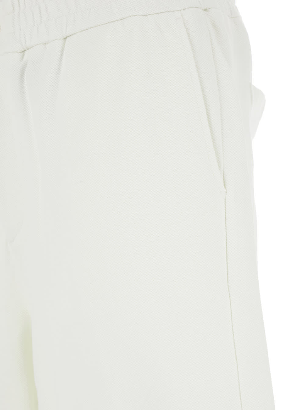 Drôle De Monsieur Textured Shorts Featuring Pockets In White