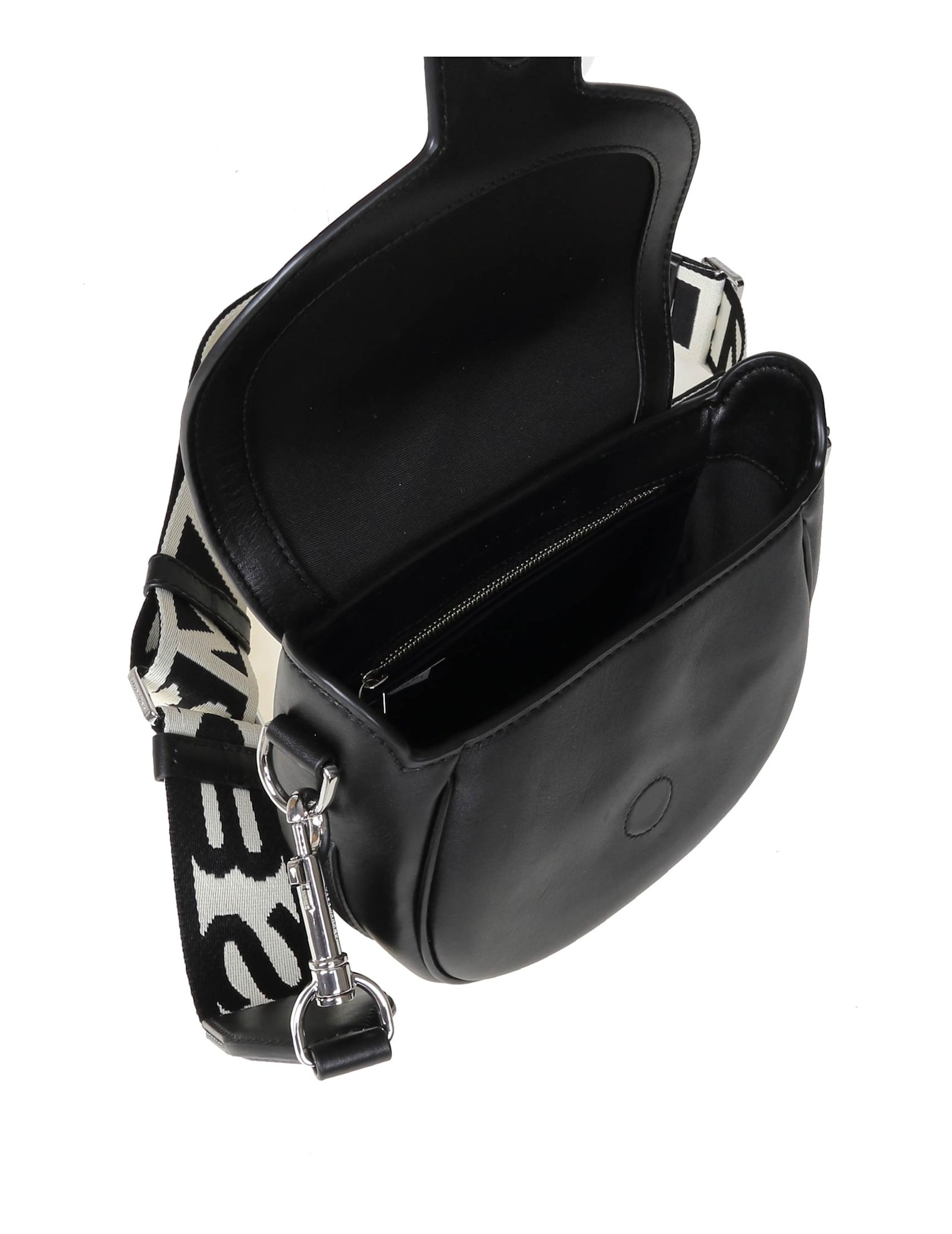 Shop Marc Jacobs Marc Jacob The Small Saddle Bag In Black Leather