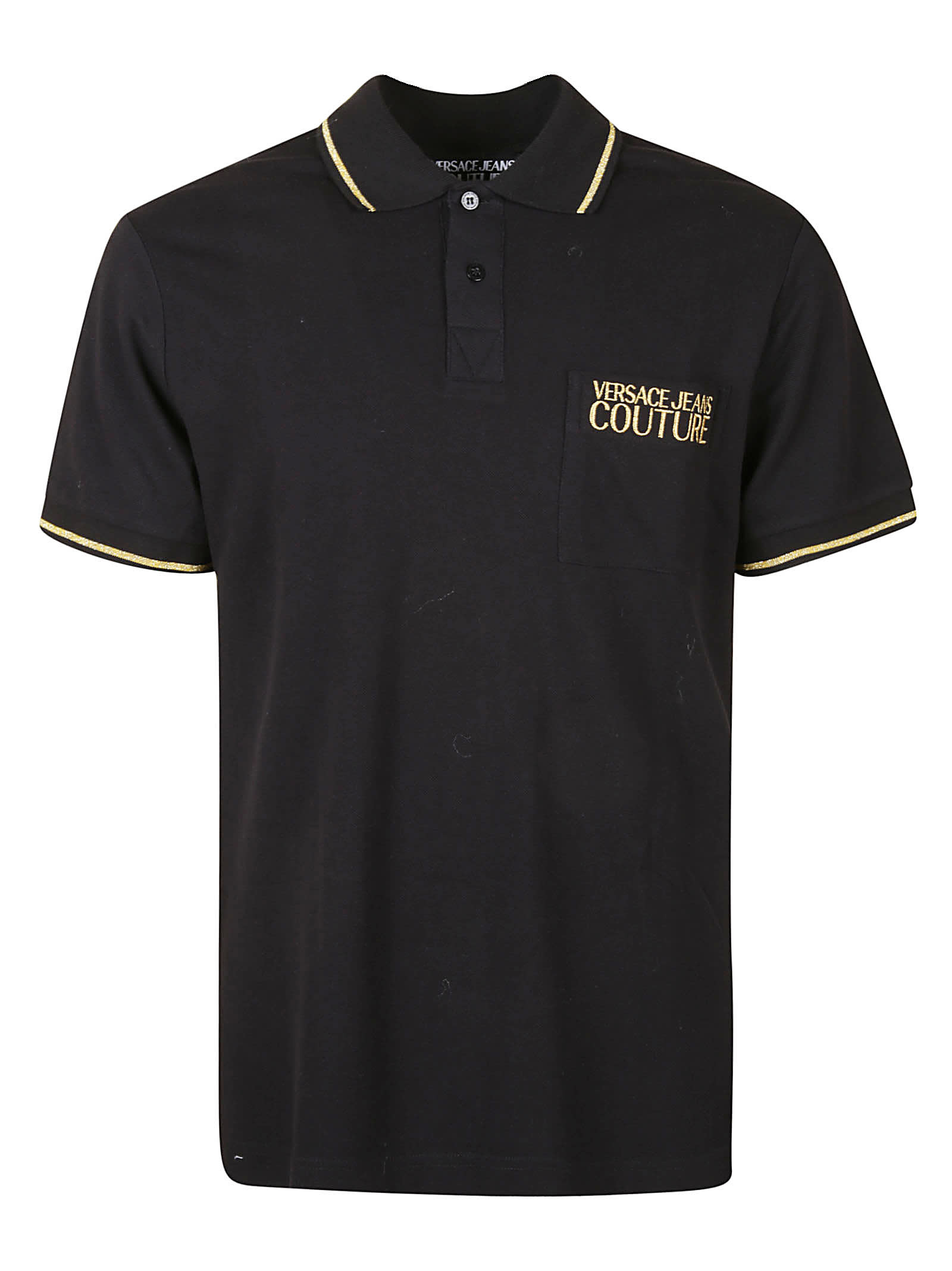 Versace Jeans Couture Embroidered Logo Polo Shirt