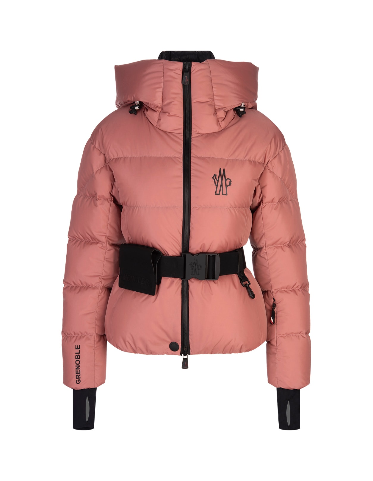 Shop Moncler Pink Bouquetin Short Down Jacket