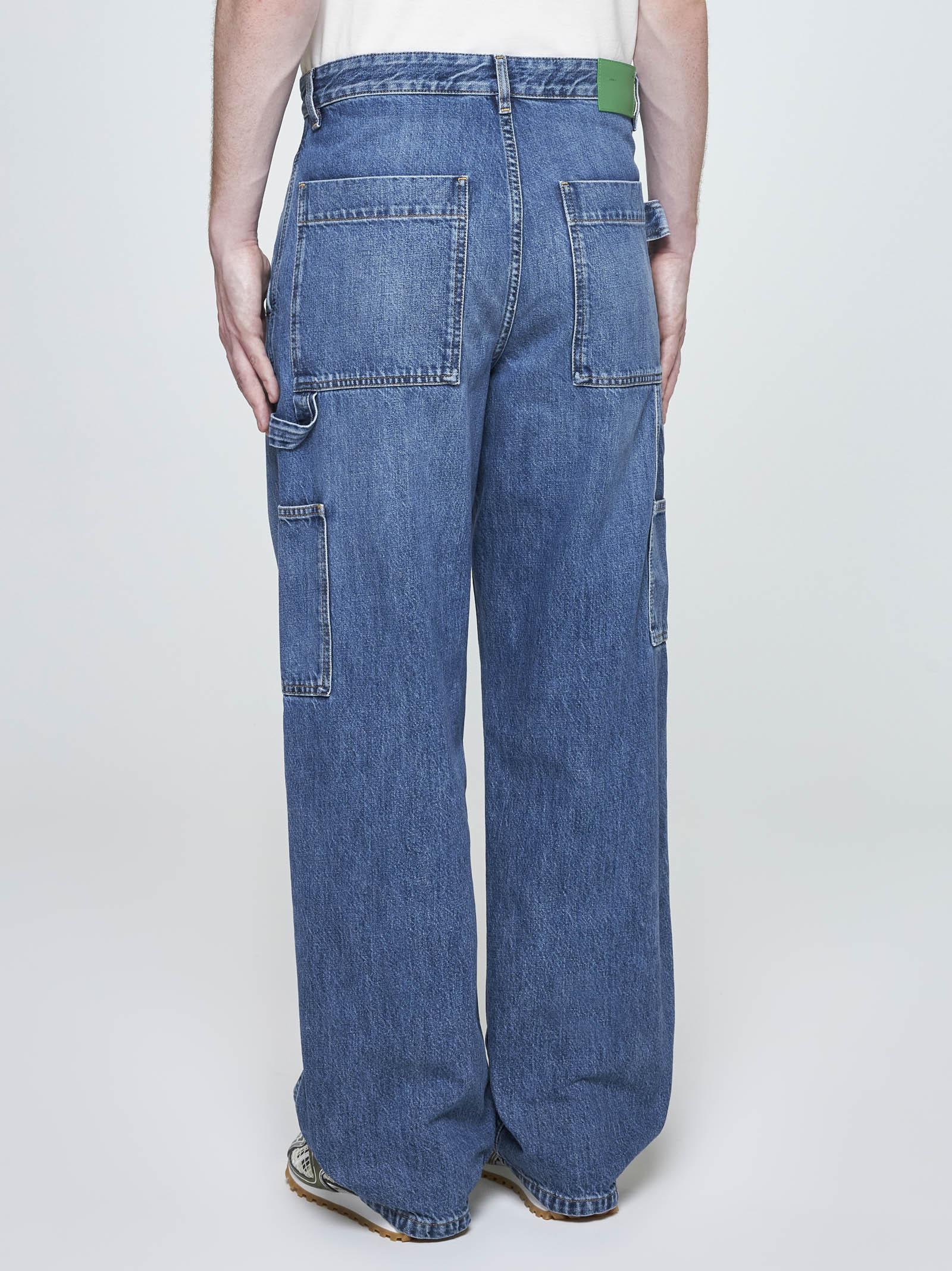 Shop Bottega Veneta Cargo Jeans In Blu