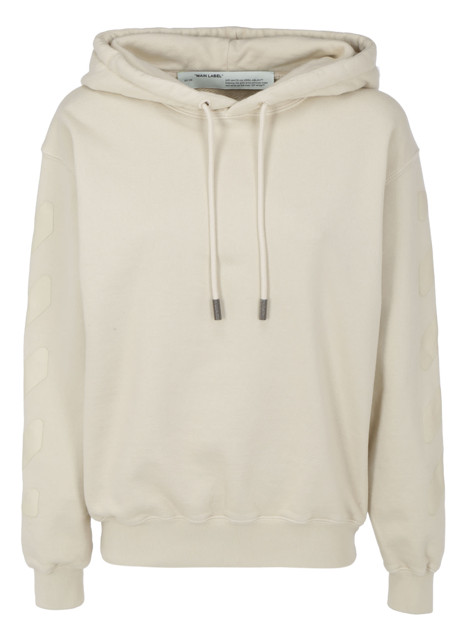 off white fleece hoodie