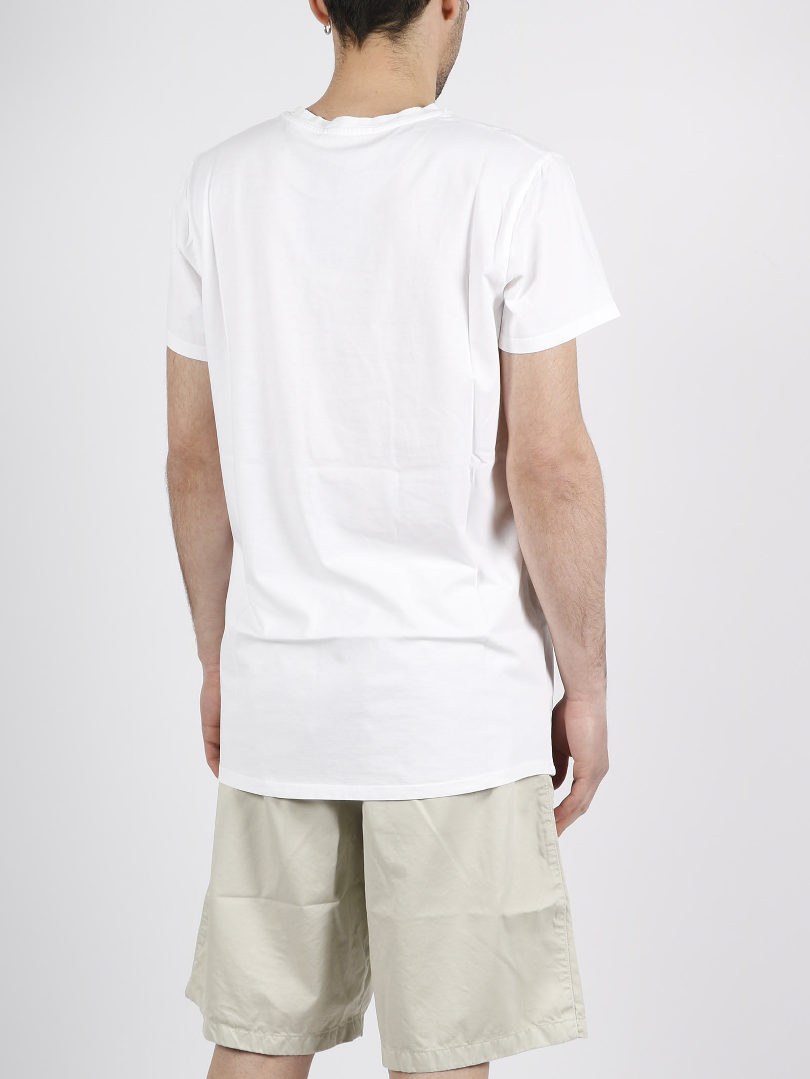 Shop 14 Bros Boo Print T-shirt In White