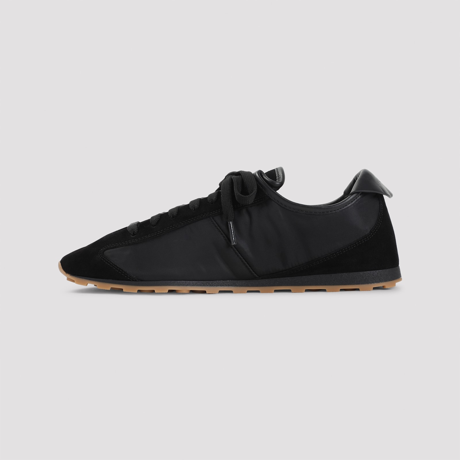 Jacquemus Le Tennis Sneakers In Hydro-treated Suede And Nylon Shoes In Black